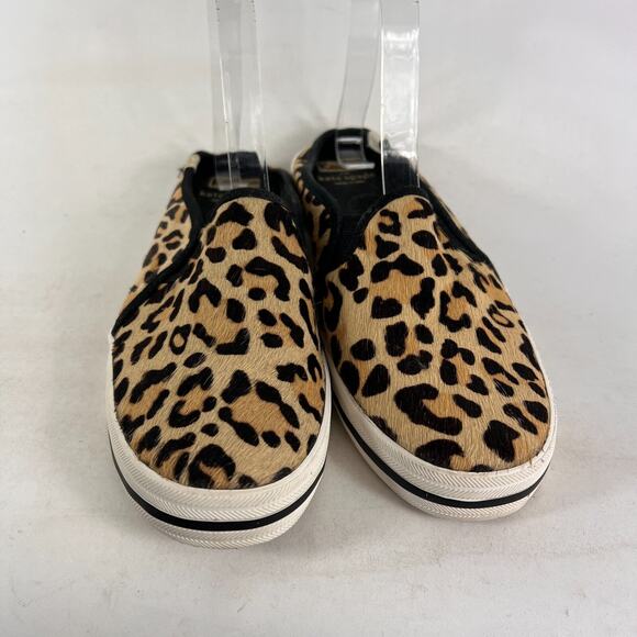 Kate Spade x keds slip on athletic shoes women’s 8 animal cheetah print backless - Picture 4 of 11